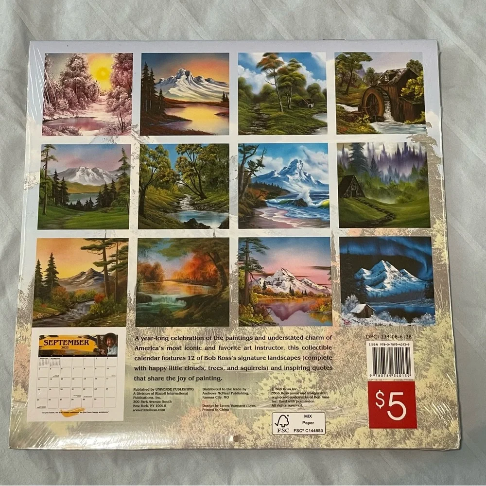 Bob Ross 2022 Calendar
